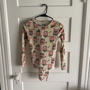 Cat & Jack Cream and Red Popcorn Print super comfy pajama set